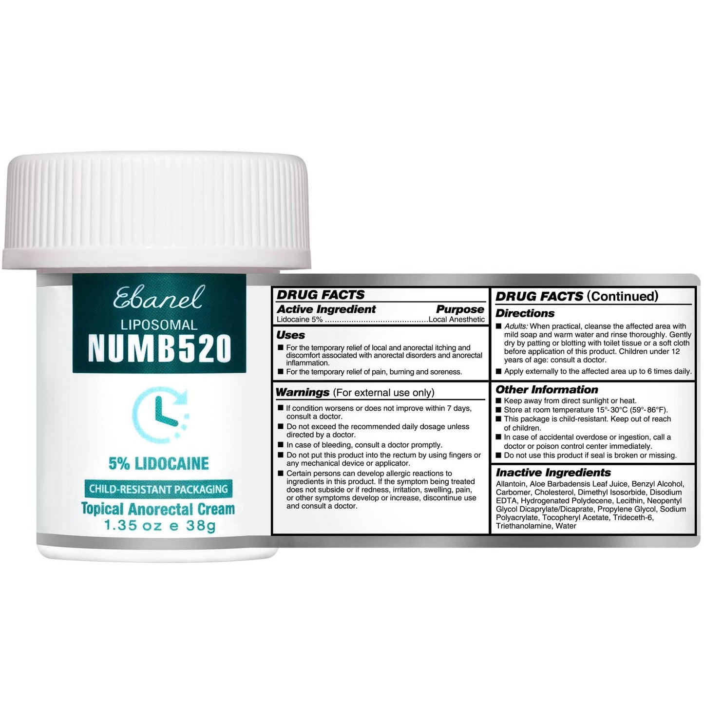 Ebanel Bundle of Fungus Treatment 1 Oz, and Lidocaine Numbing Cream Ebanel buy supplements Au