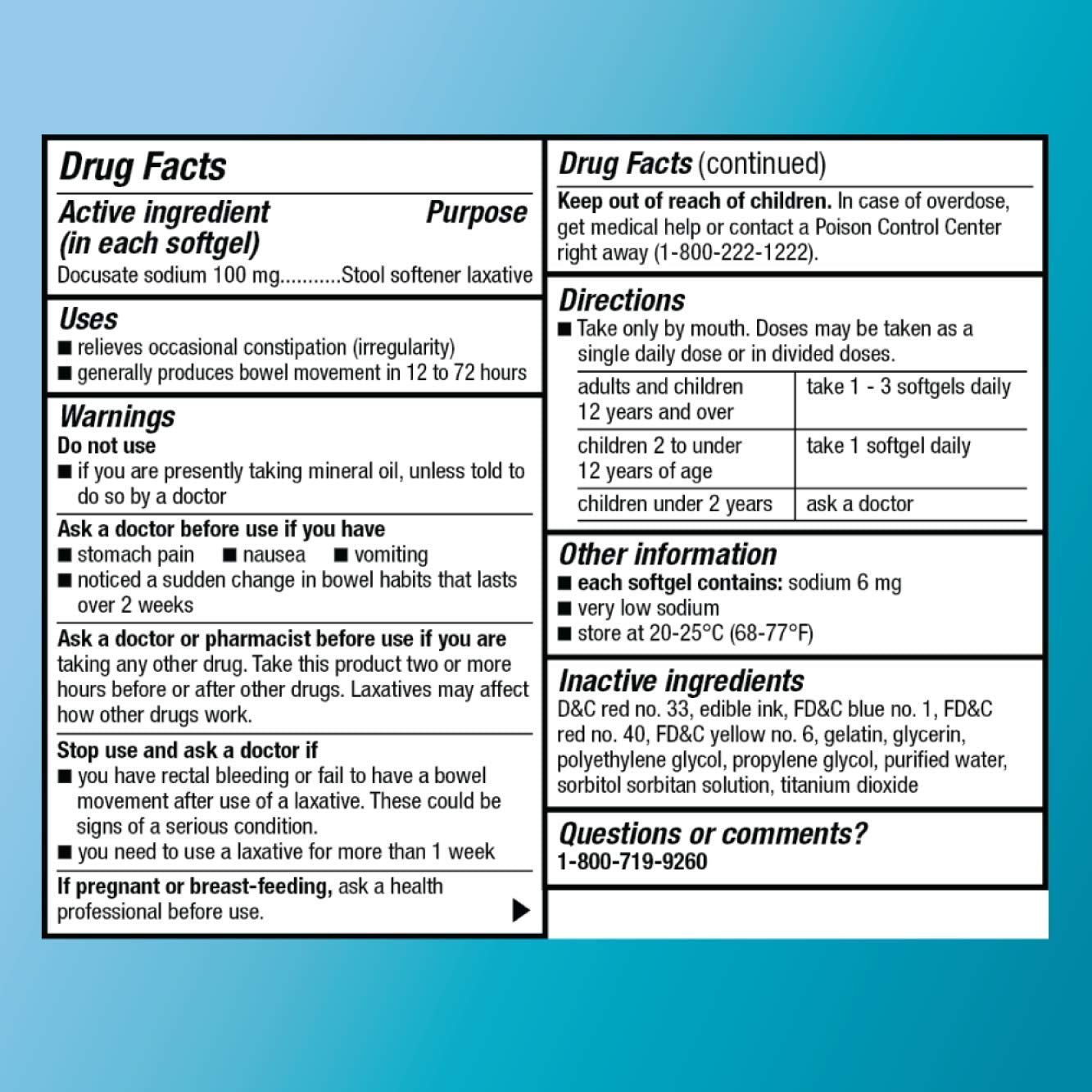 Amazon Basic Care Stool Softener Laxative, Docusate Sodium 100 mg, Softgels, For Constipation Relief, 100 Count Amazon Basic Care buy supplements Au