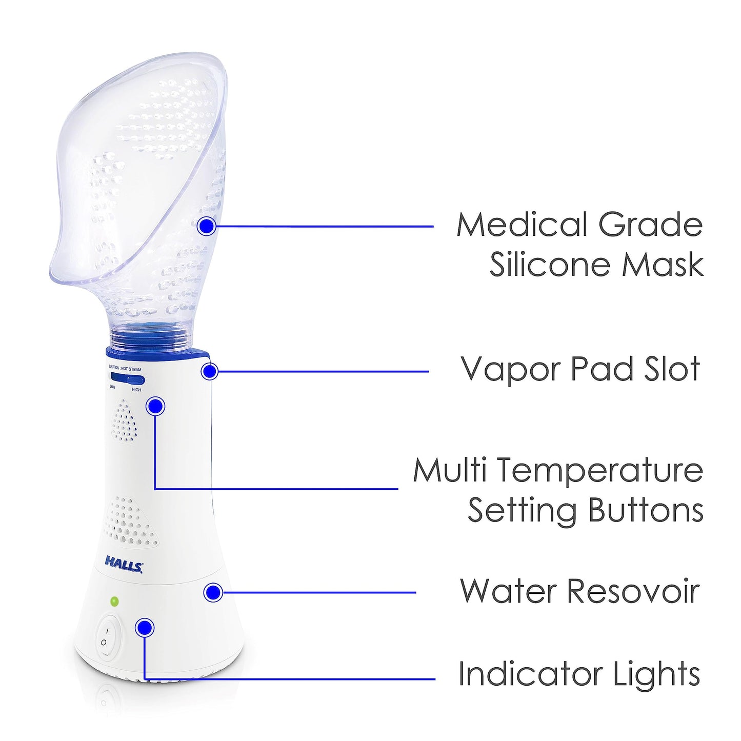Crane x HALLS Corded Personal Steam Inhaler for Sinus, Congestion, Cough, & Cold Relief CraneUS supplements