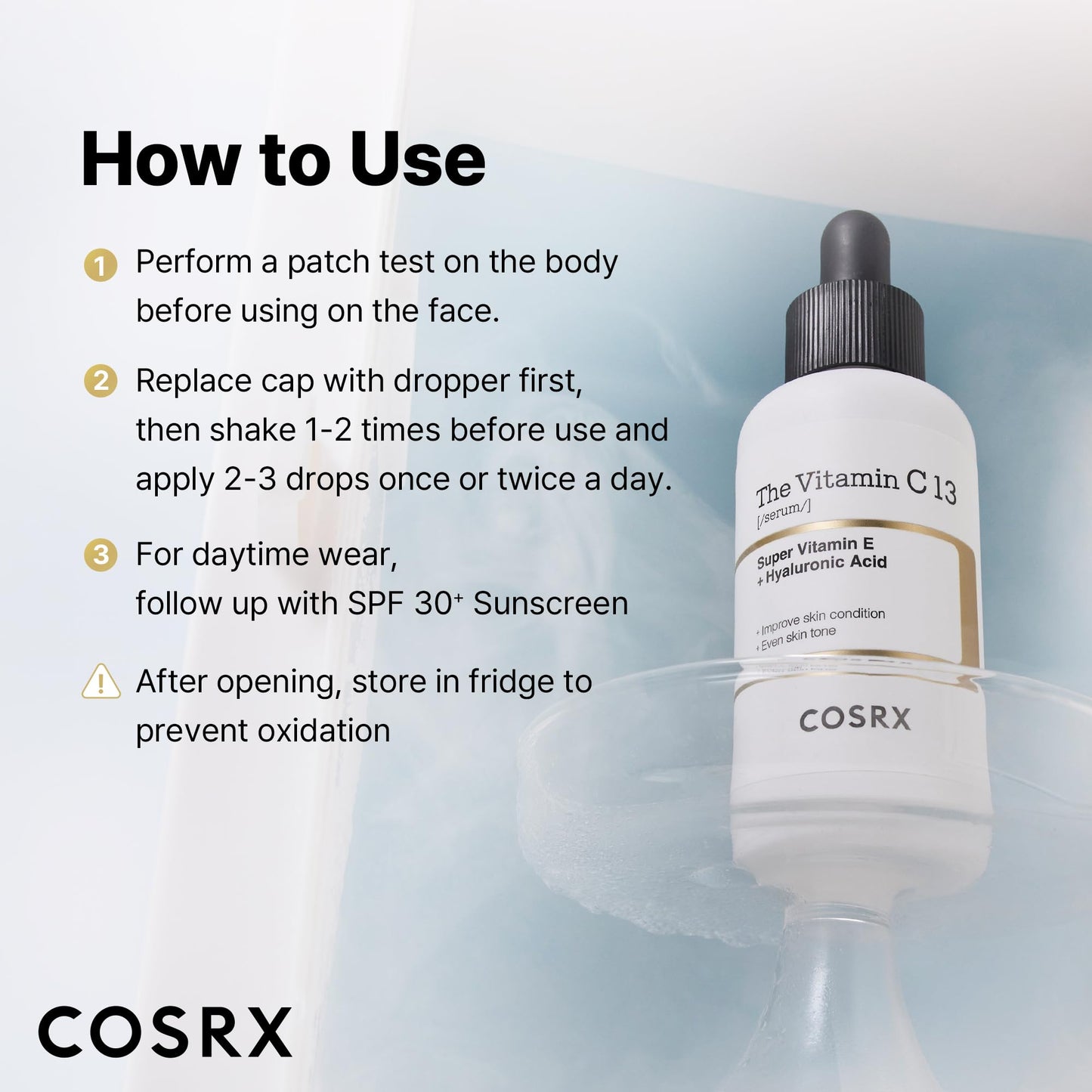 COSRX Pure Vitamin C 13% Serum (Renewal) with Vitamin E & Hyaluronic Acid, Korean Vitamin C Serum, Hydrating Facial Serum for Uneven Skin Tone, Dull Skin, 0.67 oz, Korean Skin Care, Mothers Day Gifts COSRX buy supplements Au