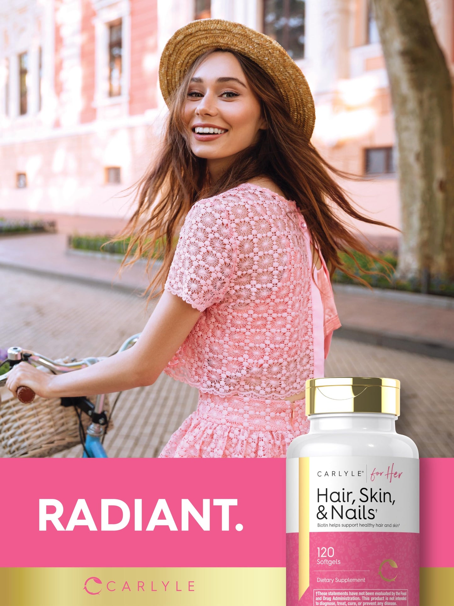 Carlyle Hair Skin and Nails Vitamin | 120 Softgels | Beauty Formula Supplement | with Biotin and Collagen Zinc, Vitamin A, B6, C & E | Non-GMO, Gluten Free Carlyle buy supplements Au