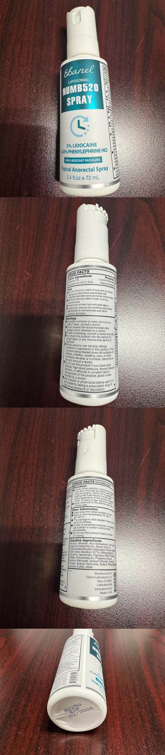 Ebanel Set of 5% Lidocaine Numbing Cream and 5% Lidocaine Spray Pain Relief Numbing Spray for Skin, Maximum Strength Topical Anesthetic to Numb Pain Burn Itch for Local and Anorectal Uses Ebanel buy supplements Au