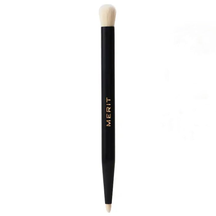MERIT - Double-Sided Eyeshadow Brush - Dual-Ended Makeup Brush for Precise Application, Blending, and Smooth Pigment Distribution - Soft Synthetic, Vegan & Travel-Friendly Generic Au supplements