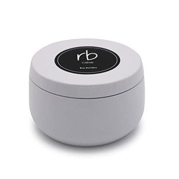 Rosbas Candle, Fraser Fir Scented, Natural Soy Wax, White Metallic Tin, 6 oz, Cotton Wick, Long Burn Time rosbas Au supplements