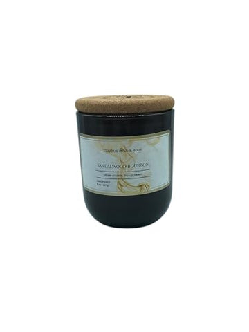 Sandalwood Bourbon Non-Toxic Candles | Natural Candles for Men |Aromatherapy Candle Relaxing Terreux Mind & Body Au supplements