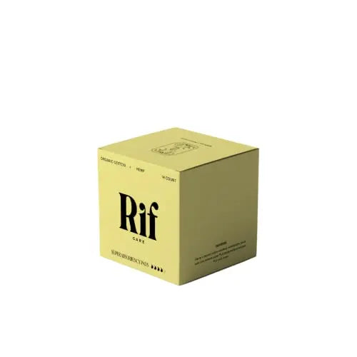 Rif Care Organic Menstrual Pads Feminine Hygiene Hemp Fiber Biodegradable Rif careAU supplements
