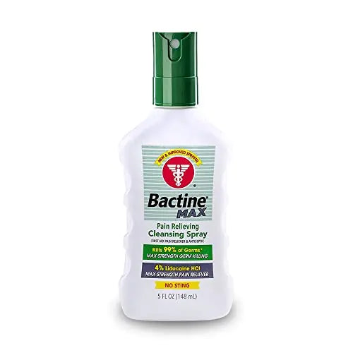 Bactine MAX First Aid Spray - Pain Relief Cleansing Spray with 4% Lidocain Bactine uk supplements