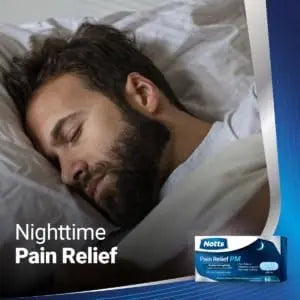 NOTTS PM Extra Strength Pain Relief & Sleep Aid, 500mg Acetaminophen & 25mg Diphenhydramine HCl, 50 Caplets for Nighttime Aches, Headaches & Body Pain, Non-Habit Forming (Pack of 2) NOTTS Au supplements