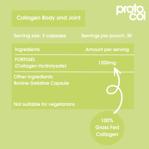Body and Joint Care Collagen Supplement, Premium Fortigel Bioactive Peptides to Support Proto-Col Au supplements