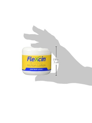 Flexcin Motion Lotion with CM8 - Joint & Muscle Therapy Cream for Back, Neck, Knee, Hand, Foot - Fast Absorbing with DMSO, Emu Oil, Aloe Vera - Non-Greasy 4oz Jar Flexcin Au supplements