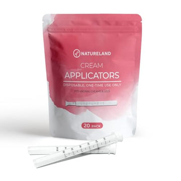 Natureland Disposable Plastic Vaginal Applicator: For Gel or Cream Products - Includes Dual Natureland Au supplements
