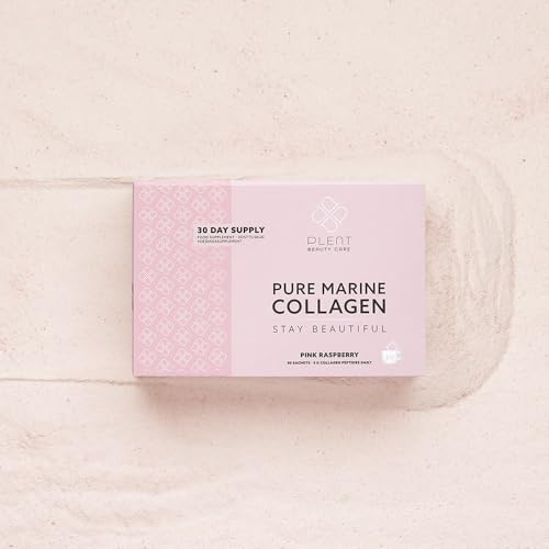 Plent Pure Marine Collagen Pink Raspberry - Stay Beautiful - 5G Collagen Peptides Daily - 30 Sachets Plent Au supplements