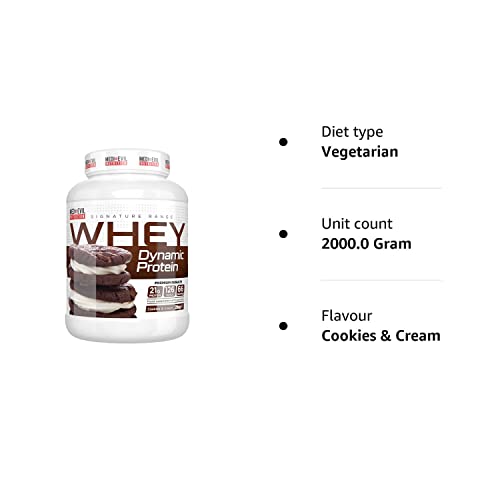 Medi-Evil Nutrition Whey Dynamic Protein, Cookies and Cream Flavour, 2kg, 66 Servings Medi-Evil Nutrition Au supplements