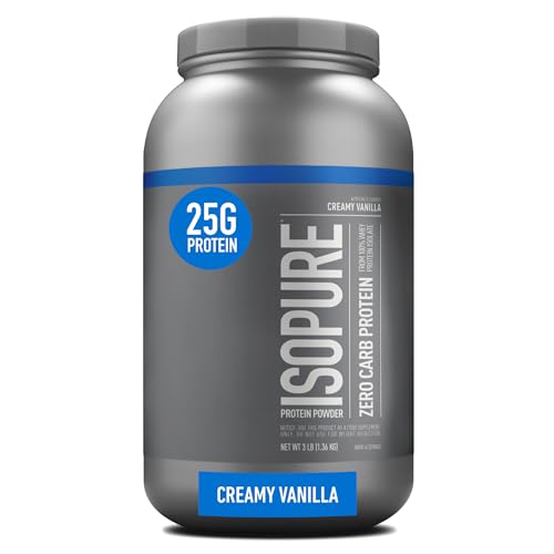 Isopure Protein Powder, Creamy Vanilla Whey Isolate with Vitamin C & Zinc for Immune Isopure Au supplements