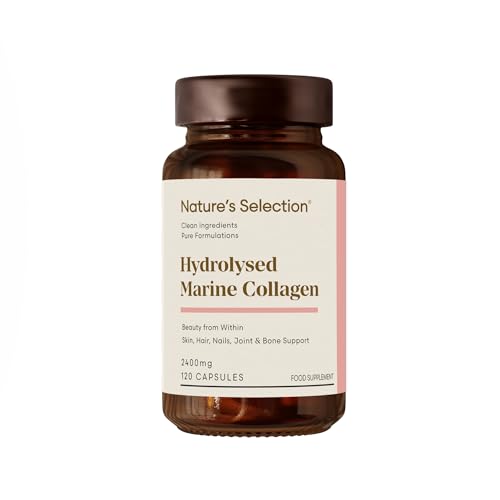 Pure Hydrolysed Marine Collagen Capsules 2400mg - Collagen Tablets High Strength Collagen Nature's Selection Au supplements
