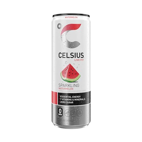 CELSIUS Sparkling Watermelon, Functional Essential Energy Drink 12 Fl Oz (Pack of 12) CELSIUS Au supplements