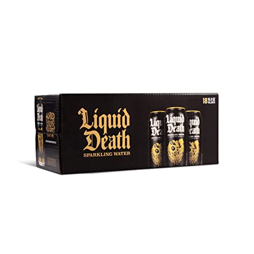 Liquid Death Sparkling Mountain Water, 16.9 oz Tallboys (18-Pack) Liquid Death Au supplements
