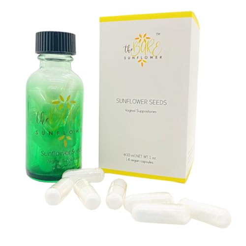 Sunflower Seeds - Vegan Vaginal Suppositories The Bare Sunflower Au supplements