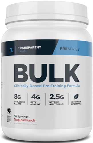 Transparent Labs Bulk Pre Workout Powder - Naturally Sweetened Advanced Pre-Workout Transparent Labs Au supplements