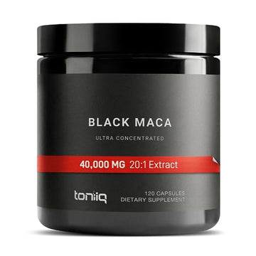 40,000mg Pure Black Maca Root Extract - Ultra Concentrated 20:1 Single Origin Wildcrafted Toniiq Au supplements
