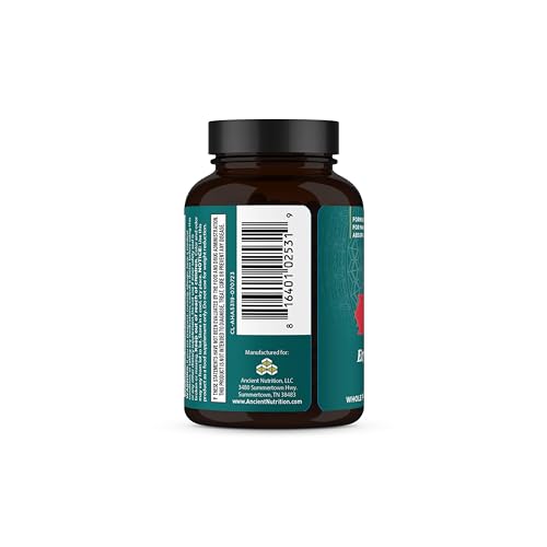 Ancient Nutrition Adrenal Support with Ashwagandha Supplement, Helps Reduce Stress & Fatigue, Paleo and Keto Friendly, Gluten Free, 1300mg, 60 Capsules Ancient Nutrition Au supplements