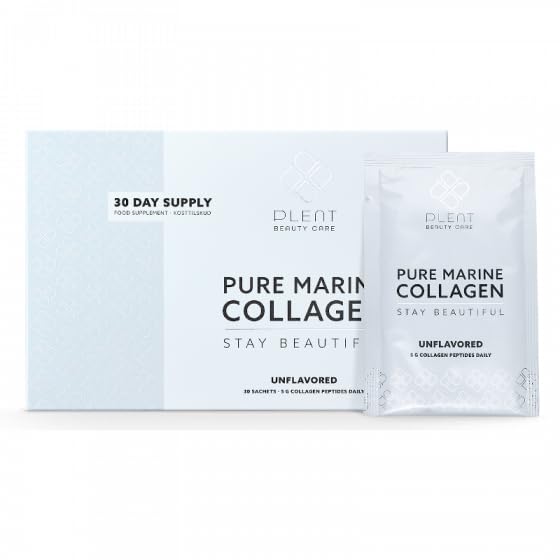 Plent Pure Marine Collagen Unflavoured - Stay Beautiful - 5G Collagen Peptides Daily - 30 Sachets Plent Au supplements