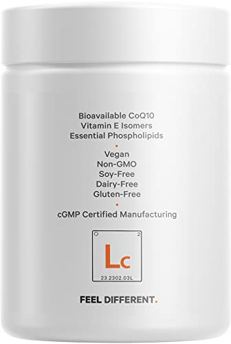Codeage Liposomal CoQ10 Supplement - Vitamin E Isomers Tocopherols - 125mg Coenzy Codeage Au supplements