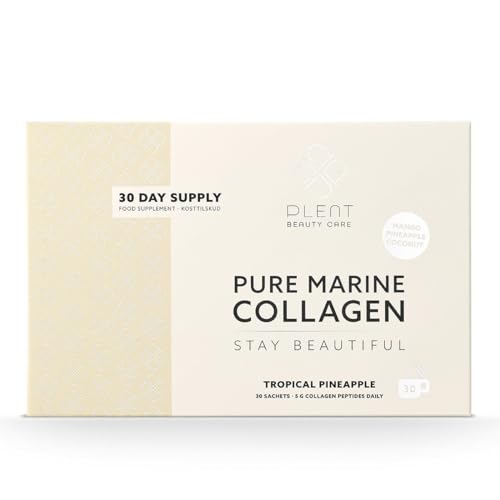Plent Pure Marine Collagen Tropical Pineapple - Stay Beautiful - 5G Collagen Peptides Daily Plent Au supplements