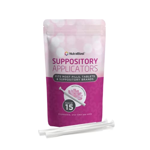 NutraBlast Disposable Vaginal Suppository Applicators (15-Pack) - Fits Most Brands, Pills NutraBlast Au supplements