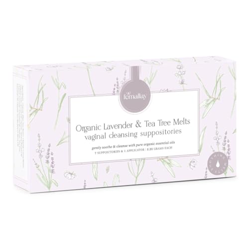 Femallay Organic Lavender and Tea Tree Oil Vaginal Cleansing Suppositories for Hygiene Femallay Au supplements