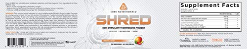 Core Nutritionals Platinum Shred Non-Stimulant, Fat Burning, Thermogenic Powder with 1G Core Nutritionals Au supplements