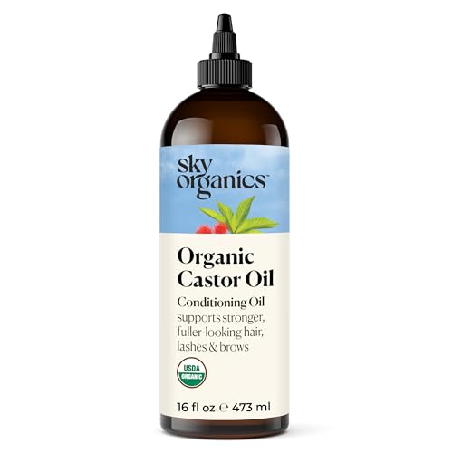 Sky Organics Organic Castor Oil (16 oz) USDA Certified Organic, 100% Pure, Cold Pressed Sky Organics Au supplements