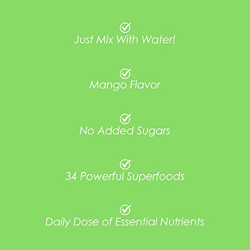 SkinnyFit Mango Splash Skinny Greens, Green Juice Superfood Powder, Natural Energy SkinnyFit Au supplements