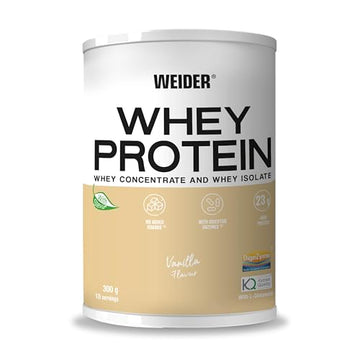 Weider Whey Protein (300g) Vanilla Flavour. Whey Protein from Concentrate and Isolate Weider Au supplements