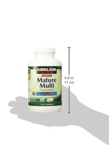 Kirkland Signature Adult 50+ Multi Vitamins & Minerals, 400 Tablets (2 Pack) KIRKLAND Au supplements