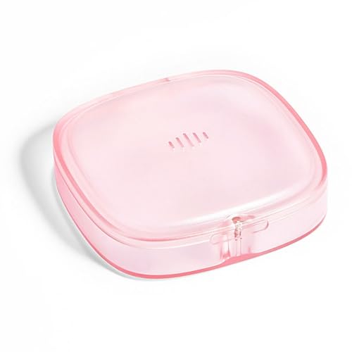 Slim Transparent Aligner Case with Magnetic Closure, Small Compact Retainer Holder Fits Maobuli Au supplements