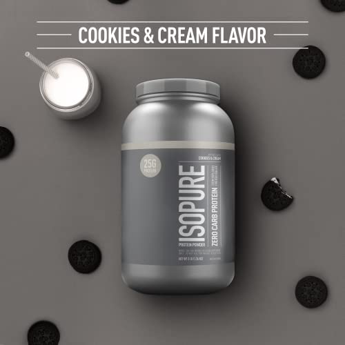 Isopure Protein Powder, Zero Carb Whey Isolate with Vitamin C & Zinc for Immune Support Isopure Au supplements