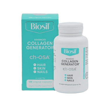 Biosil Collagen Generator - 120 Capsules - with Patented ch-OSA Complex - Generates & Protects BioSil Au supplements