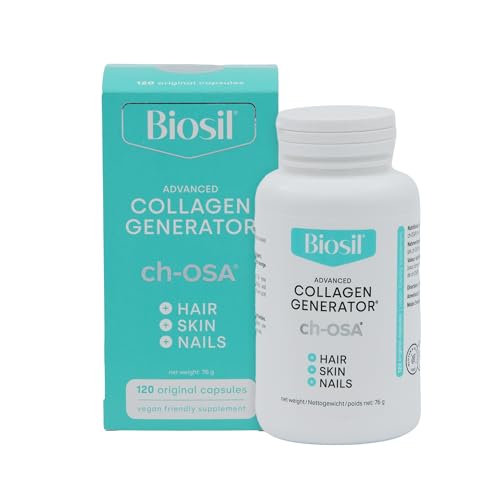 Biosil Collagen Generator - 120 Capsules - with Patented ch-OSA Complex - Generates & Protects Your Own Collagen BioSil Au supplements