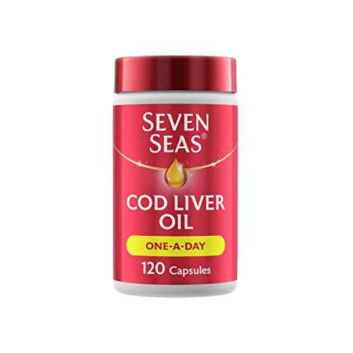 Seven Seas Cod Liver Oil Tablets With Omega-3, Fish Oil, One A Day, 4 Months Supply Seven Seas Au supplements