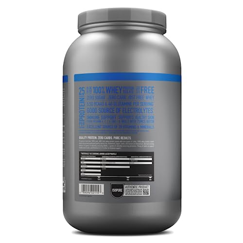 Isopure Protein Powder, Creamy Vanilla Whey Isolate with Vitamin C & Zinc for Immune Isopure Au supplements
