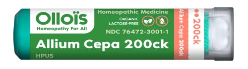 OLLOIS Allium Cepa 200ck Organic & Lactose-Free Homeopathic Medicine, 80 Pellets (Pack of 1) OLLOÏS Au supplements