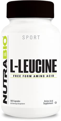 NutraBio 100% Pure L-Leucine - Muscle Recovery and Support - Naturally Fermented Free NutraBio Au supplements