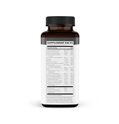 NeuroQ Daily Essentials Multivitamin – High‑Potency Brain & Body Support with Choline 550 mg, PQQ, CoQ10, Alpha Lipoic Acid LifeSeasons Au supplements