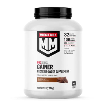 Muscle Milk Gainer Protein Powder, Chocolate, 32g Protein, 5 Pound Muscle Milk Au supplements