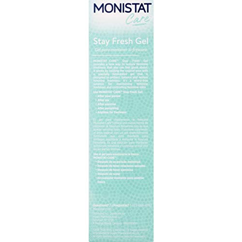 Monistat Stay Fresh Gel, Odor Eliminating Gel for Feminine Care, Fragrance Free Vaginal Gel, Prefilled Monistat Au supplements