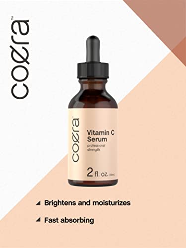 Vitamin C Serum for Face | 2 oz | Brightening Serum for Dark Spots | Paraben & SLS Free Coera Au supplements