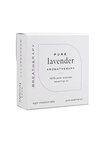 Breatherapy Pure Essential Oil Aromatherapy Inhalation Tabs, 8-Pack (Lavender) Breatherapy Au supplements
