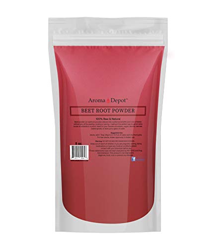 Beet Root Powder 8 oz. by Aroma Depot Raw & Non-GMO I Vegan & Gluten Free I Nitric Aroma Depot Au supplements