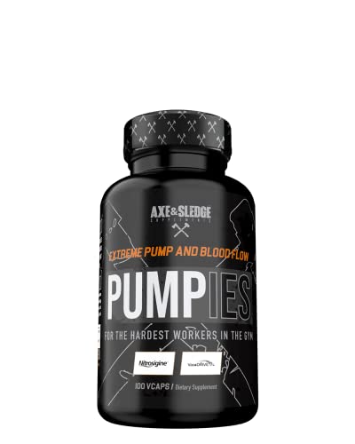 Axe & Sledge Supplements PUMPIES Nitric Oxide Booster with VasoDrive-AP and Nitrosigin Axe & Sledge Au supplements